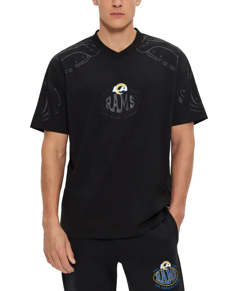 BOSS - BOSS x NFL stretch-cotton T-shirt with collaborative branding