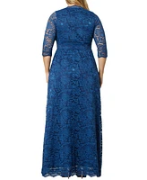 Women's Plus Maria Lace Evening Gown