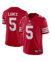 Men's Nike Trey Lance Scarlet San Francisco 49ers Vapor Limited Jersey