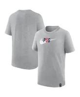 Big Boys Nike Heather Gray Paris Saint-Germain Swoosh T-shirt