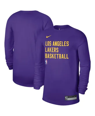 Men's and Women's Nike Purple Los Angeles Lakers 2023/24 Legend On-Court Practice Long Sleeve T-shirt