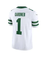 Men's Nike Ahmad Sauce Gardner White New York Jets Legacy Vapor F.u.s.e. Limited Jersey