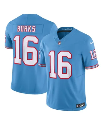 Men's Nike Treylon Burks Light Blue Tennessee Titans Oilers Throwback Vapor F.u.s.e. Limited Jersey