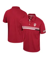 Men's Colosseum Crimson Indiana Hoosiers No Problemo Polo Shirt