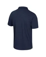 Men's Colosseum Navy Michigan Wolverines No Problemo Polo Shirt