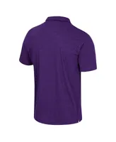 Men's Colosseum Purple Kansas State Wildcats No Problemo Polo Shirt