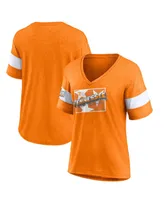 Women's Fanatics Tennessee Orange Tennessee Volunteers Fan V-Neck T-shirt