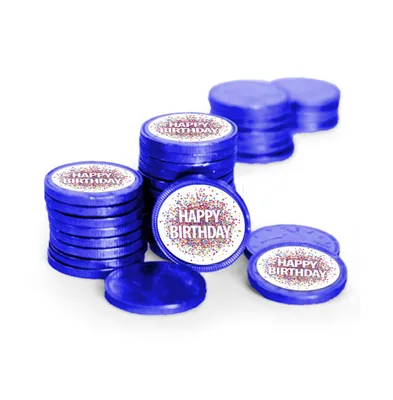 84 Pcs Birthday Candy Party Favors Chocolate Coins by Just