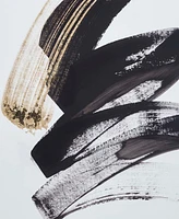 Madison Park Abstract Talon 25" x 25" x 1" Framed Glass and Single Matted Foiled Deckle Edge Wall Art