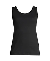 Lands' End Women's Petite Cotton Tank Top