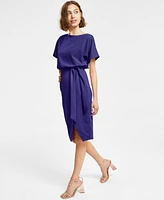 kensie Blouson Wrap Dress