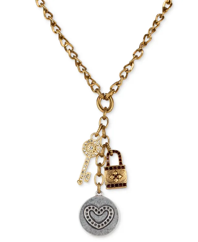 Heart Lock Necklace - Pavé Heart Collection – Patricia Nash