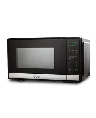 Commercial Chef 0.9 Cu. Ft. Counter Top Microwave,Stainless Steel
