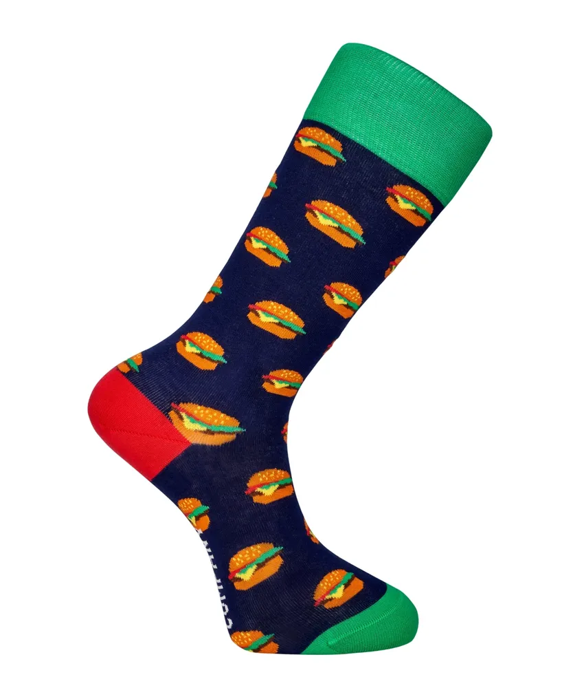 Love Sock Company Men's Houston Novelty Luxury Crew Socks Bundle Fun Colorful with Seamless Toe Design, Pack of 3