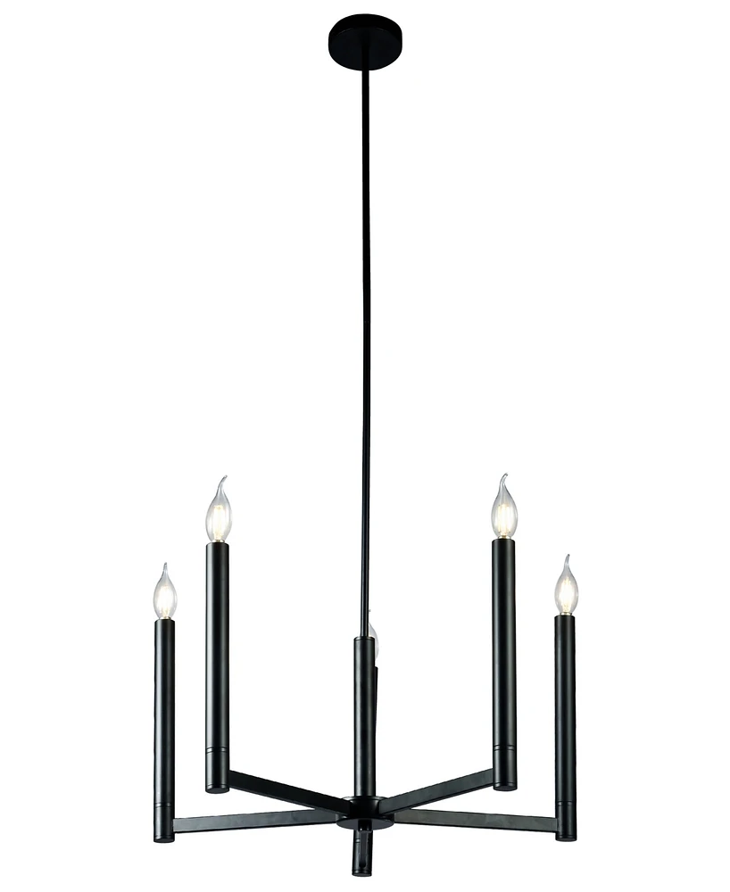 Tayon 24" 5-Light Indoor Chandelier with Light Kit