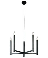 Tayon 24" 5-Light Indoor Chandelier with Light Kit