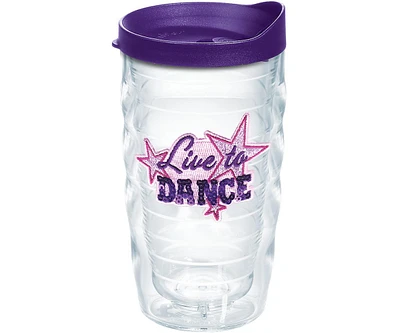 Tervis Tumbler Tervis Live to Dance Made in Usa Double Walled Insulated Tumbler Travel Cup Keeps Drinks Cold & Hot, 10oz Wavy, Classic