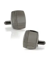 Ox & Bull Trading Co. Men's Stainless Steel Tartan Plaid Cufflinks