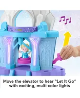 Disney Frozen Toy, Fisher-Price Little People Playset with Anna & Elsa Figures, Elsa's Enchanted Lights Palace