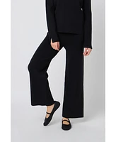 English Factory Women's Knit Wide Pants