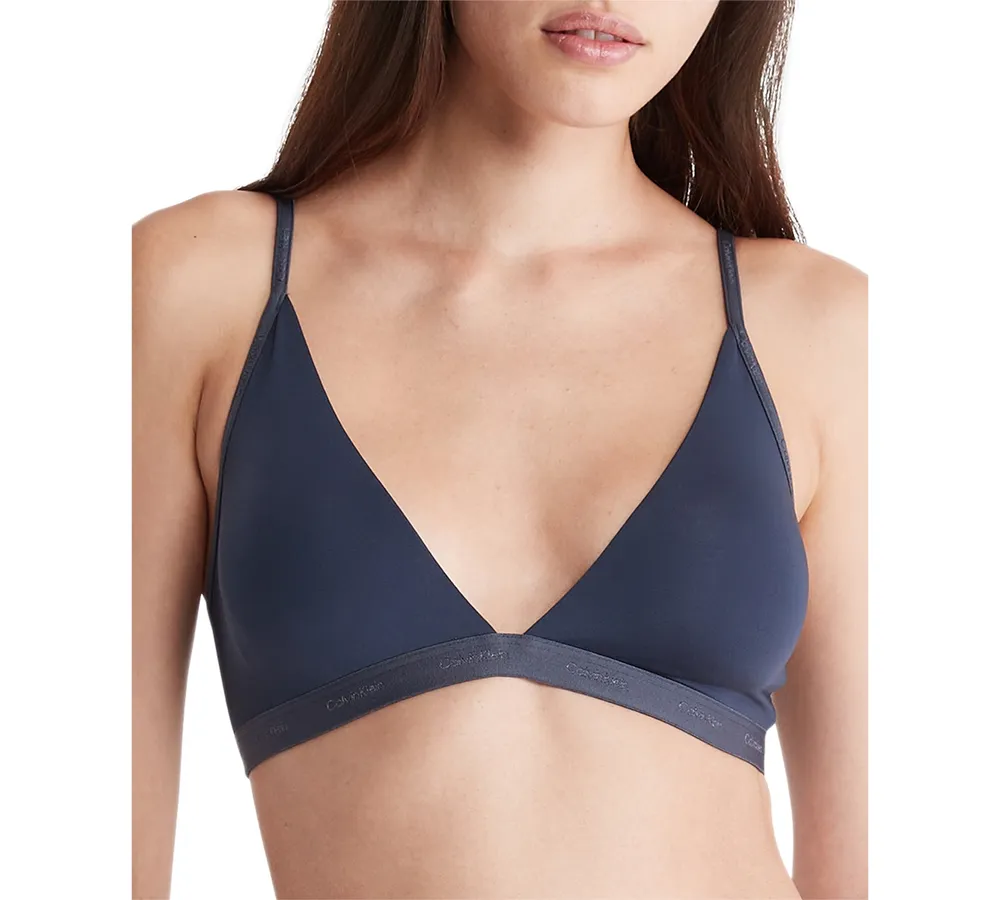 Calvin Klein Women's Form To Body Lightly Lined Triangle Bralette QF6758