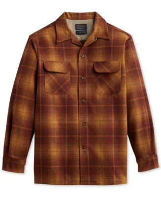 Pendleton Men's Original Plaid Button-Down Wool Board Shirt