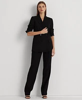 Lauren Ralph Women's Double-Breasted Wool Crepe Blazer