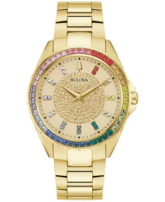 Bulova Men's Classic Phantom Gold-Tone Stainless Steel Bracelet Watch 40mm