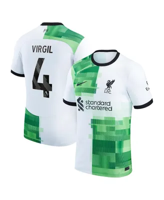 Men's Nike Virgil van Dijk White Liverpool 2023/24 Away Replica Player Jersey