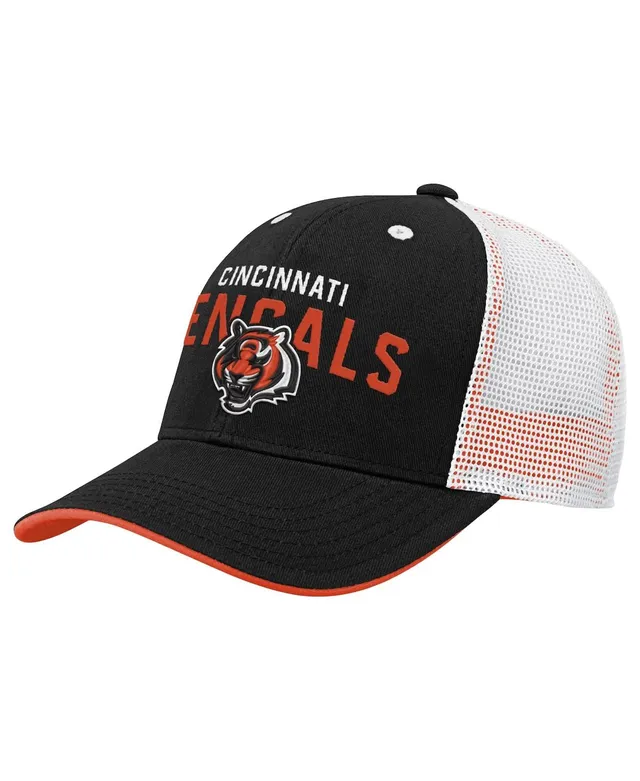 Cincinnati Bengals Youth Jacquard Tassel Knit Hat with Pom - Black/Orange