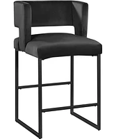 Best Master Furniture Lynx 37" Velvet Bar Stools