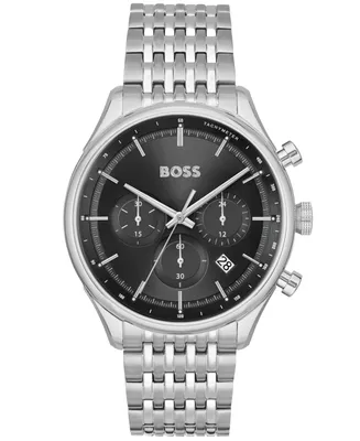 Boss Men's Gregor Quartz Fashion Chronograph Stainless Steel Watch 45mm