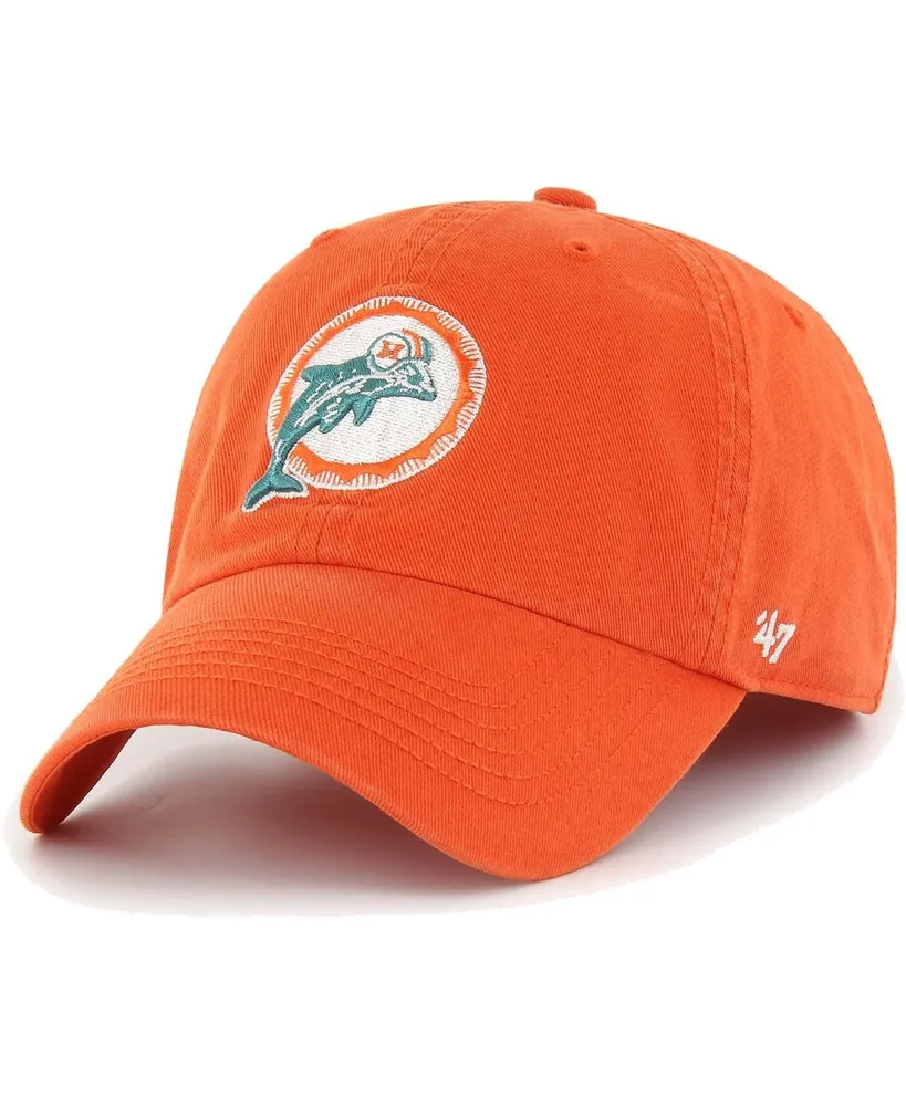 Home, '47 Brand Men's '47 Brand Orange Miami Dolphins Gridiron Classics  Franchise Legacy Fitted Hat