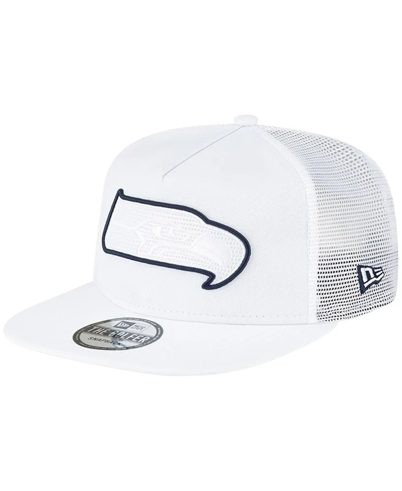 New Era 9Fifty Seattle Seahawks Basic Snapback Hat White Black