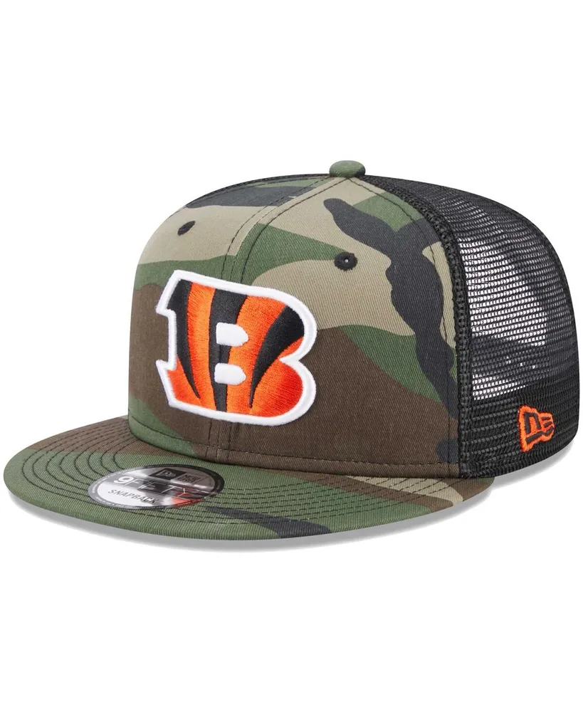 Youth New Era Black Cincinnati Bengals Main B-Dub 9FORTY Adjustable Hat