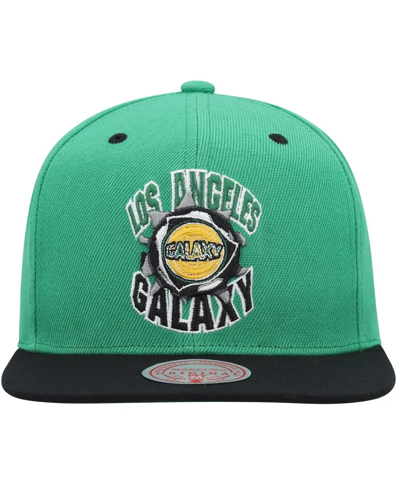 Men's Mitchell & Ness Green La Galaxy Breakthrough Snapback Hat