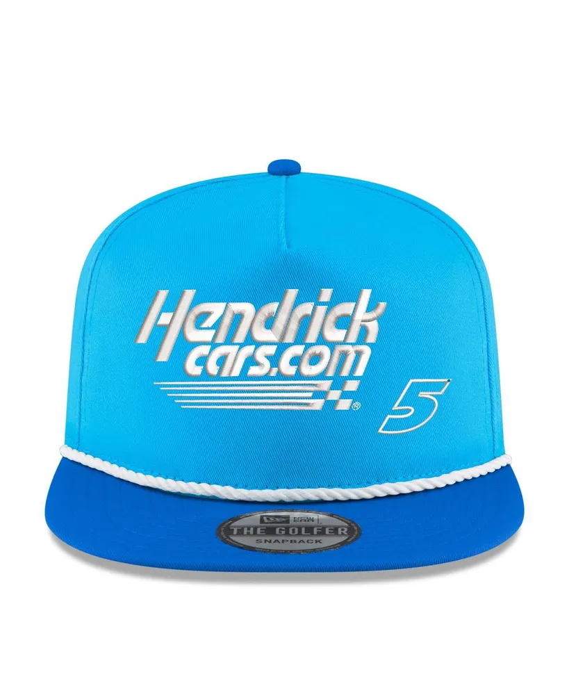 Men's New Era Light Blue, Royal Kyle Larson Hendrickca Golfer Snapback Hat