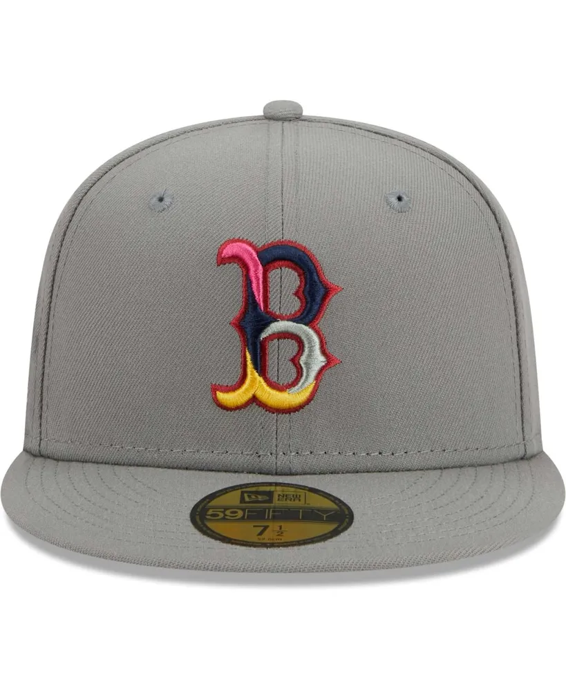 Men's New Era Gray Boston Red Sox Color Pack 59FIFTY Fitted Hat