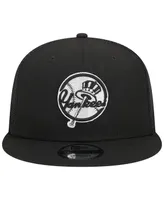 Men's New Era Black New York Yankees Top Hat Trucker 9FIFTY Snapback Hat