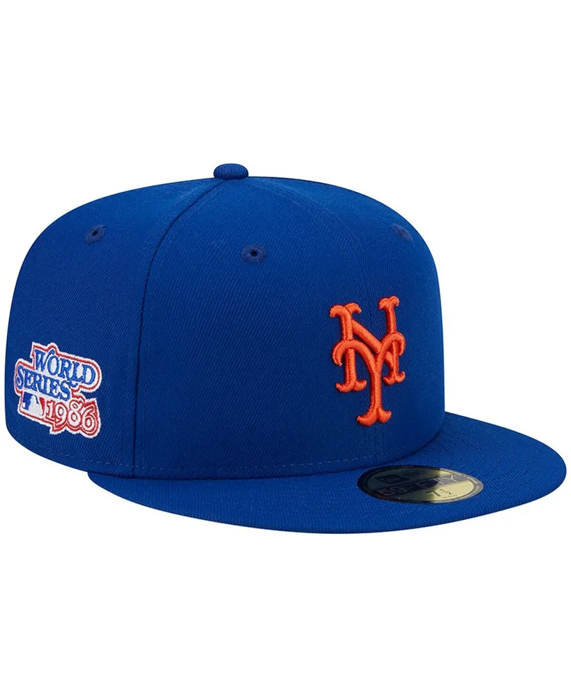 Men's New Era Pink York Mets 1986 MLB World Series 59FIFTY Fitted Hat