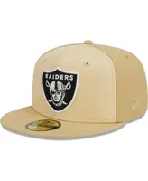 Men's New Era Khaki Las Vegas Raiders Raffia Front 59FIFTY Fitted Hat