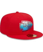 Men's New Era Red Kansas City Chiefs Gradient 59FIFTY Fitted Hat