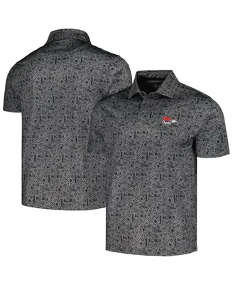 Men's Barstool Golf Black 3M Open Polo Shirt