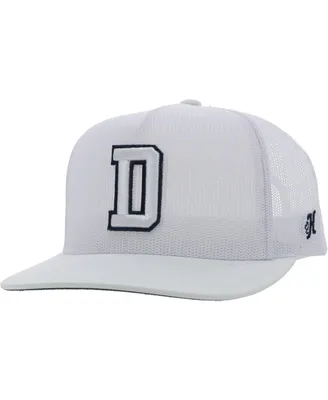 Men's Hooey White Dallas Cowboys All Mesh Trucker Adjustable Hat