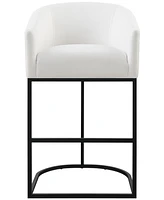 Abbyson Living Jace 39.8" Polyester Upholstered Barstool