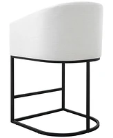 Abbyson Living Jace 35.4" Polyester Upholstered Counter Stool