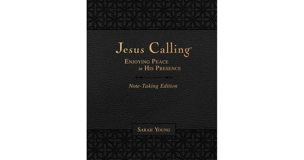 Jesus Calling Note-Taking Edition, Leathersoft, Black, with Full Scriptures