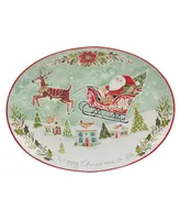 Certified International Joy of Christmas 16'' Oval Platter