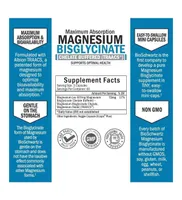 Magnesium Bisglycinate Capsules, 180ct