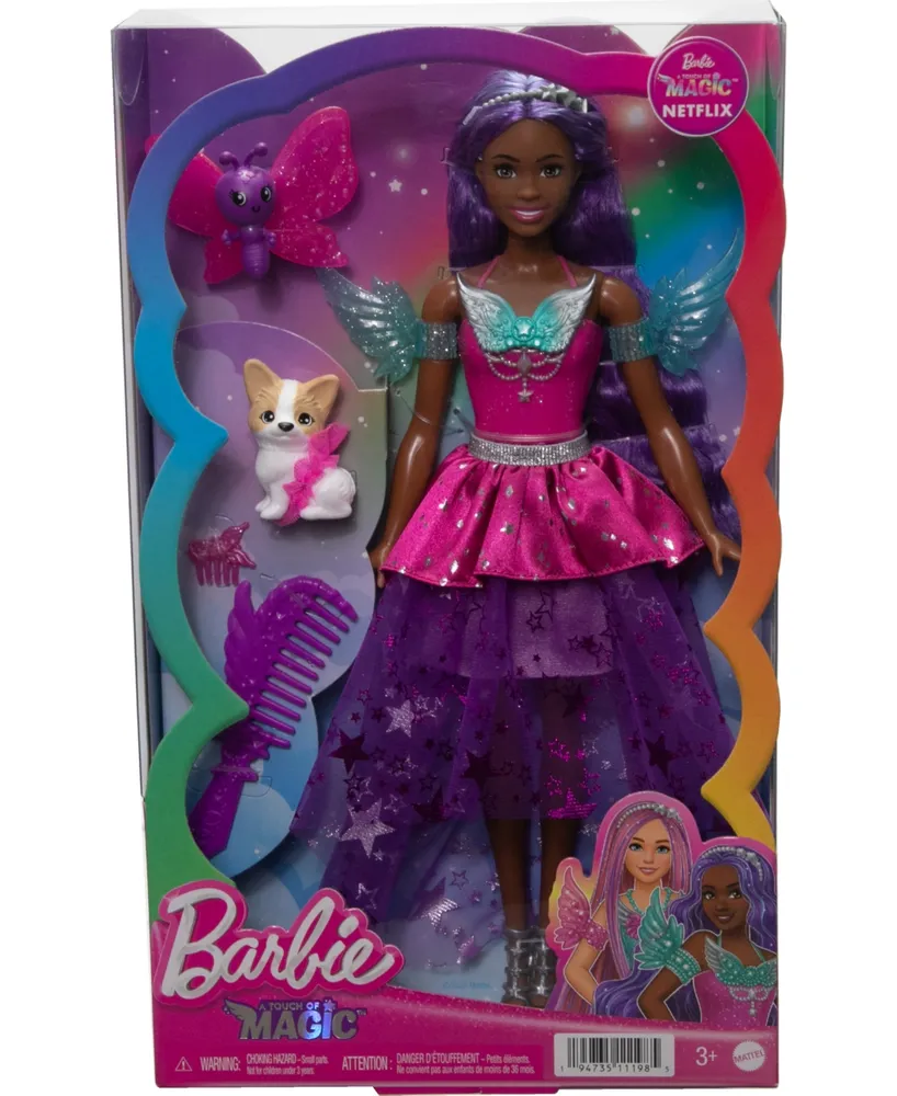 Barbie Doll With Two Fairytale Pets, Barbie "Brooklyn" From Barbie a Touch of Magic - Multi